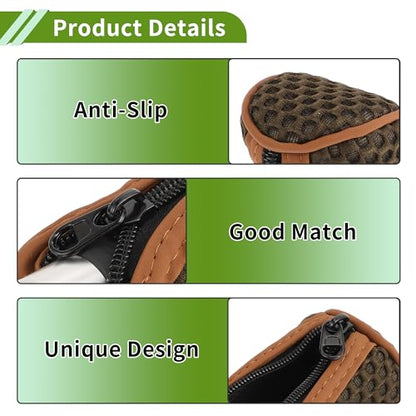 Universal Gear Shift Knob Cover Stick Shifting Handle Protector Manual Fabric 1Pcs Anti-Slip Dark Brown - color: Dark Brown