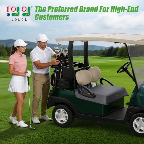 10L0L Universal Golf Cart Seat Covers/Seat Blanket for EZGO TXT/RXV & Club Car DS/Precedent, Breathable Seat Towel/Seat Cushions with Non-Slip Backing, All-Season Comfort (Not for Yamaha) - color: Diamond Pattern