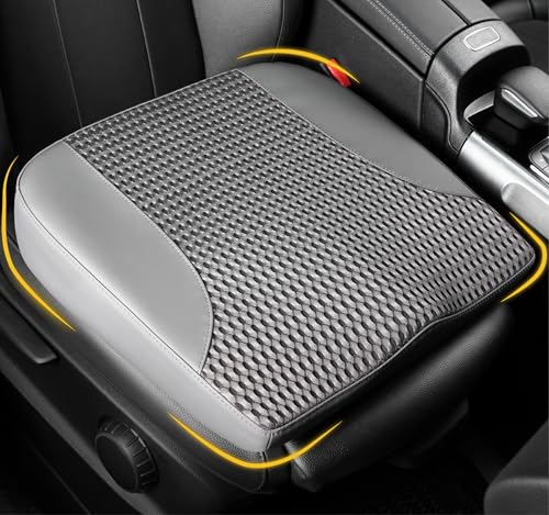 Lofty Aim Car Seat Cushion, Comfortable Memory Foam Seat Pillow for Driving, Sciatica-Back Pain Relief, Cushion for Car-Truck, Office, Wheelchair - Dark Grey - color: Dark Grey