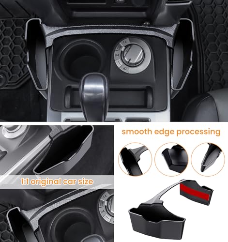 Center Console Organizer Compatible with Toyota 4Runner 2010-2019, 2020 2021 2022 2023 2024, Car Interior Accessories, Shifter Storage Box, Gear Shift Console Side Tray, Coin Change Holder, Black