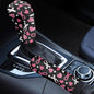 Bulopur Car Shifter Gear Hand Brake Trim Cover Set for Most Cars Van SUV Sedan Truck Auto Accessories - color: Bowknot Breast Cancer Awareness