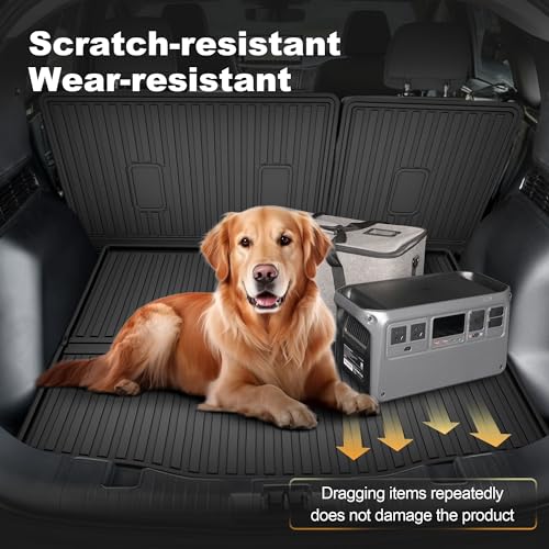 AOMSAZTO Cargo Liner & Backrest Mat for Ford Escape 2020-2026, Custom Fit Trunk Mat Rear Seat Back Cover - All Weather Interior Protection Car Accessories - size: Escape 2020-2026