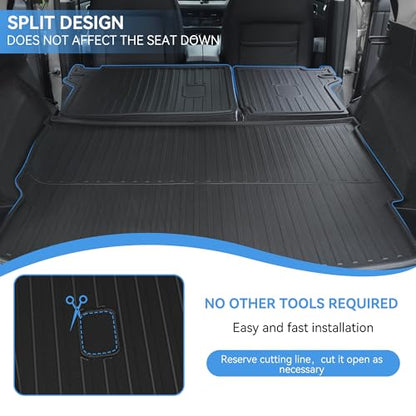 Cargo Mat Combo Set for Nissan Rogue 2021-2026 (Not for Rogue Sport) All Weather Trunk Liner and Seat Back Protectors Upgrade Cargo Accessories