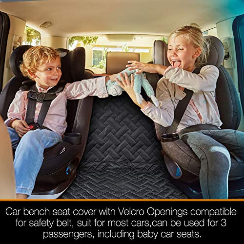 Bench Dog Seat Cover, Oxford Cloth Vehicle Seat Cover for Car/SUV/Small Truck, Universal Fit, Black, Waterproof, Heavy Duty, Nonslip, Machine Washable - size: Regular for Car/SUV/Small Truck