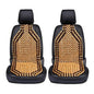 Zento Seat Beads Bead Seat Covers for Cars 2 Pieces of Natural Wooden Beads Back Massage Cushion, Bamboo Seat for Comfort in Your Travel Experience Cover Seats for Cars Beaded Car Seat
