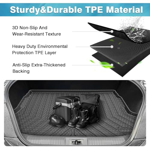 Mixsuper Cargo Liner for 2022-2025 Toyota GR86 / Subaru BRZ All Weather Cargo Mat Rear Trunk Liner Tray Black - size: Fit for GR86 / BRZ | 2022-2025