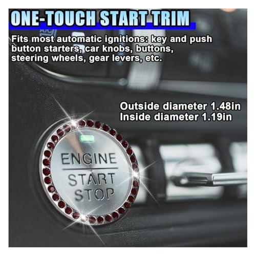 10PCS Fluffy Car Accessories Set, Furry Steering Wheel Cover with Warm Fuzzy Gear Shift Cover Ball Keychain Handbrake Cover Console Seat Belt Shoulder Pads & Diamond Ignition Ring Cup Mats (Red) - color: Red