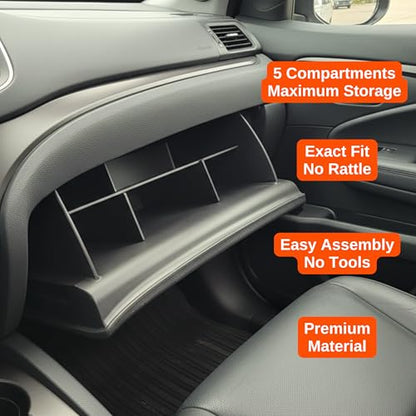 Vehicle OCD - Glove Box Organizer for Honda Pilot (2016-2022) / Ridgeline (2017-2026) / Passport (2019-2023) - Made in USA - SLX146 - size: 2016-2023, style: Glove Box Organizer
