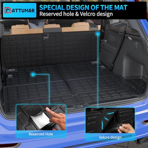 Cargo Mat Compatible with 2010-2024 Toyota 4 Runner 7 Seat Cargo Liner Trunk Mat TPE Back Seat Cover Protector 2023 4Runner Accessories (Fit 7 seat,Trunk Mat+2nd & 3rd Row Backrest Mats) - size: Trunk Mat+2nd&3rd Row Backrest Mats