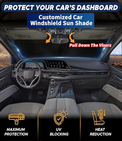Custom-Fit for Subaru Windshield Sun Shade, Car Sunshade Cover UV Block Car Front Window with Foldable Sun Shade Cover Cool Protection Visor, Designed for Subar-u Accessories (for Subaru BRZ) - size: for Subaru BRZ