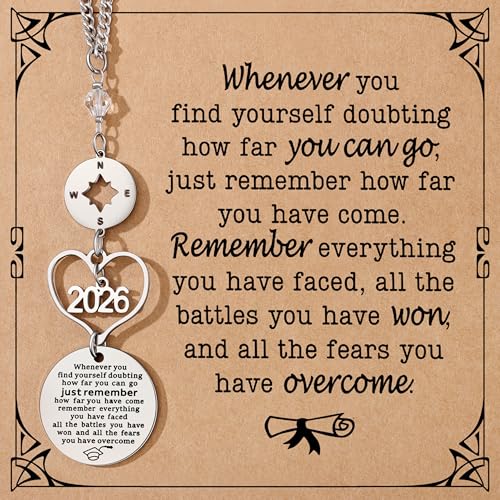 Graduation Gifts Car Rear View Mirro Accessories Hanging Pendant 2026 Graduation Gifts for College Him Her Masters Degree Phd College Car Decor for Women Men - color: Silver-whenever You...