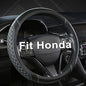 West Llama Customized Auto Car Steering Wheel Cover for Honda(Black+Gray-Standard Size) - color: C-gray-1, size: Standard Size (14½''-15'')