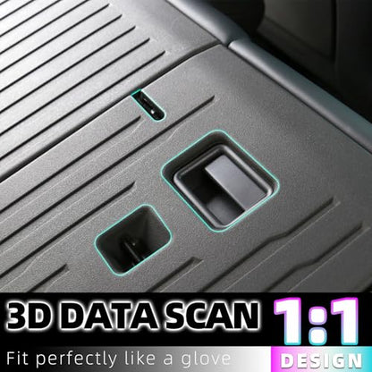 3PCS Cargo Liner Rear Seat Back Cover for 2026 Tesla Model Y Juniper 5-Seater, Injection Molded Seat Back Protector Mats, Waterproof Scratch Resistant Anti-Kick Backrest Covers for Trunk Cargo Area - size: for 2026 Tesla Model Y Juniper