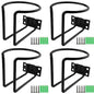 TIHOOD 4PCS Boat Ring Cup Holder Stainless Steel, Wall Mounted Cup Drink Holders for Boat, Universal Cup Holders for Marine, Yacht, Truck, RV, Trailer, Installs on Walls and Rails