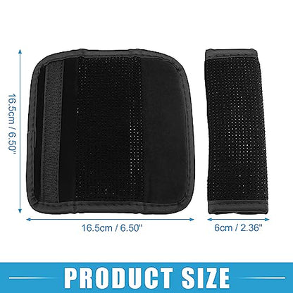 Universal Car Handbrake Cover Protector Bling Rhinestone Handbrake Decoration Cover Flannel Rhinestone Black