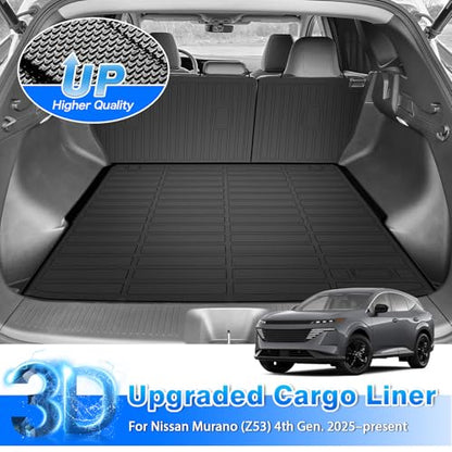 Cartist Cargo Liner for Nissan Murano 2025 2026, All Weather Trunk Mat for Murano Accessories, Anti-Slip Heavy Duty - size: 12) Nissan Murano 25-26