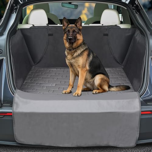 Dog Car Seat Cover for Trunk Cargo Liner for Dogs, Waterproof Pet Cargo Cover Dog Seat Mat for Tesla Model Y Juniper 2025 2026 Upgraded 600D Heavy Duty Waterproof Scratch-Resistant Dog Hammock