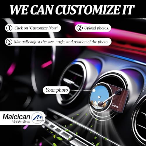 Maicican 12 PCS Starry Sky Cat Car Air Freshener Vent Clip, Cute Car Air Freshener with Record Player Design, Unique Car Accessories and Decor for Music Lovers or Cat Lover (Customized Black A) - color: Customized Black A