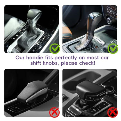 Gear Shift Hoodie Cover, Universal Car Shift Knob Hoodie for Auto Shifter, Automotive Interior Decoration Accessories Star, Automotive Interior Cute Gadgets, Purple