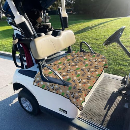 Golf Cart Seat Covers Golf Cart Seat Towel Blanket Group - color: Brown Golf
