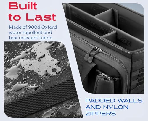 Patrol Bag Used By Law Enforcement Police Gear and Military Grade - Water Resistant Police Officer Duty Bag - Heavy Duty Car Front Seat Organizer with Multiple Storage Space