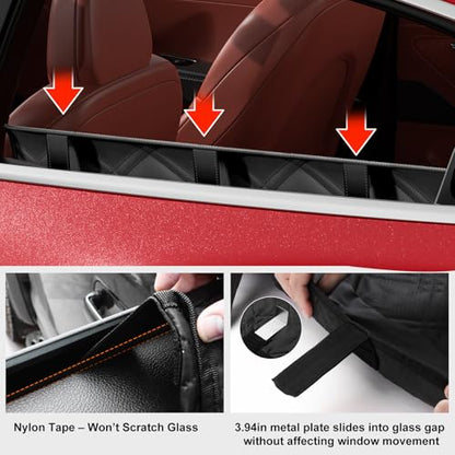 Surfcabin Dog Car Door Protector – 20% Larger Design for Sedans, Family Cars and Small SUVS, 2 Packs Thickened Waterproof Door Panel Covers, Protects Doors from Dog Scratching - size: Standard [Fit for Sedan/Family Car/Small SUV]
