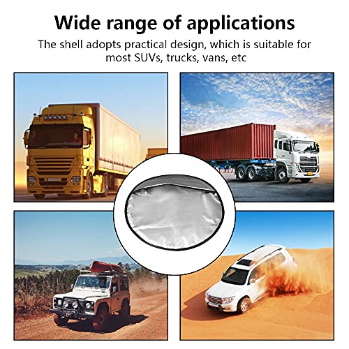 Steering Wheel Sun Shade Cover, Steering Wheel Sun Block Anti-Heat Aluminum Foil Steering Wheel Cover Steering Wheel Sun Heat Shield for SUV Truck Van