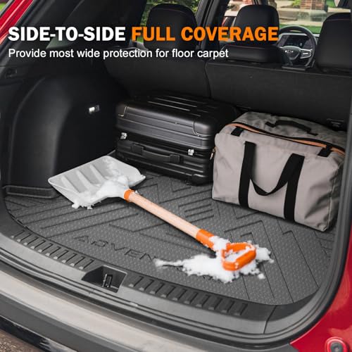 KUST Trunk Cargo Mat for Chevy Equinox/GMC Terrain 2025-2026 (Gasoline), Rear Cargo Liner for Equinox Accessories All Weather Protection TPE Rubber Raised Edge - style: Equinox 2025-2026 │ Trunk Mat