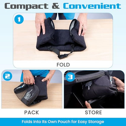 Happeseat Waterproof Car Seat Cover & Protector – Universal Fit Car Seat Towel Cover – Non-Slip Backing, Easy Install & Storage, Machine Washable, Fits Front & Back, Black