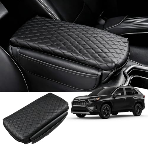 Center Console Cover for Toyota RAV4 2019-2023 2024 2025 Armrest Cover Center Console Pad Interior Accessories Car Armrest Seat Box Cover Protector with Pockets Storage Bag - size: Toyota RAV4 2019-2025