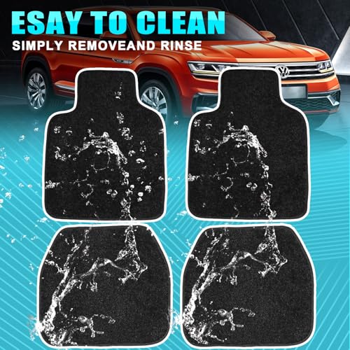 Starlight Floor Mats for Car, LED Car Mats, Starry Sky Design Luminous Carpet, Universal Fit Anti-Slip Waterproof Starlight Mats for Cars, SUVs, Trucks(USB Cable) - color: USB