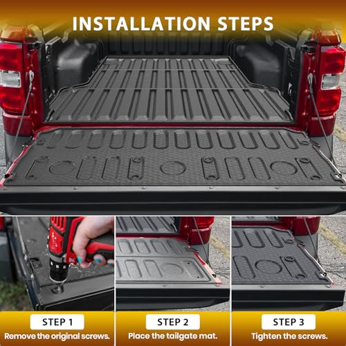 Floor Mats for 2022-2024 2025 2026 Ford Maverick Gas Model Accessories All Weather TPE Truck Bed Mat Tailgate Liner Protector Replacement Full Set for Maverick - size: 3)Ford Maverick Gas｜22-26｜Truck Full Set