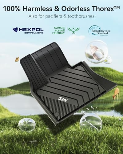 3W BMW X5 Floor Mats & Cargo Liner Fit for BMW X5 2014 2015 2016 2017 2018, TPE All Weather Custom Fit Full Set Heavy Duty Floor Liner&Trunk Mat Car Accessories - style: 3) X5 2014-2018 |Set