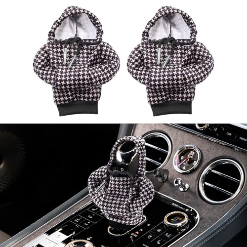 Universal Gear Shift Hoodie - 4.76Inch Funny Shifter Cover, Car Interior Accessory for Most Gear Shift Levers - color: qianniaogezi, size: 2 Piece