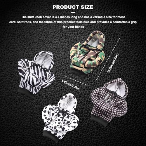 Universal Hoodie Car Gear Shift Cover, Funny Shifter Hoodie, Most Car Gear Shift Levers - color: qianniaogezi, size: 1 Piece