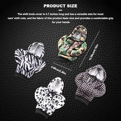 Universal Hoodie Car Gear Shift Cover, Funny Shifter Hoodie, Most Car Gear Shift Levers - color: qianniaogezi, size: 1 Piece