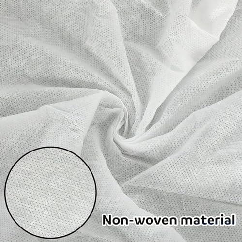 4 Pack Disposable Airplane Seat Covers, 60 x 24 Inches Non-Woven Fabric Seat Protector with Armrest Cover for Travel, Train, Bus, Rental Car, Office & Movie Theatre