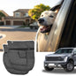 2PCS Dog Car Door Protector with Mesh Pocket Compatible with Ford F-150 2015-2023 Vehicle Door Covers from Dog Scratching, Repels Water & Dirt Side Machine Washable Side Pet Shield Panel Black