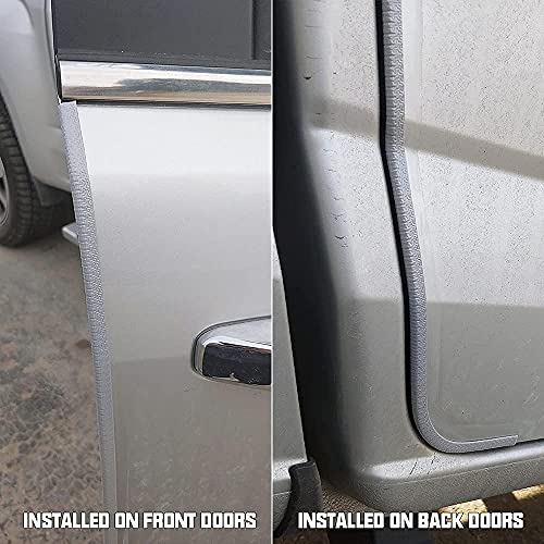65.6ft(20m) Car Door Edge Guards Light Gray– Fits Most Vehicles, No Glue, U-Shaped, Built-in Metal Clips, Scratch and Chip Resistant – Reduces Dings in Parking Lots - color: gray, size: 65-3/5Ft