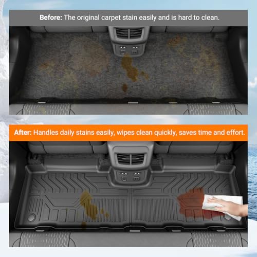 powoq Floor Mats Compatible with 2018-2024 Chevy Equinox/GMC Terrain Floor Mat Backrest Mats Replacement for Chevrolet Equinox GMC Terrain Accessories (Update Rear Trunk Mat+Backrest Mat+Floor Mat) - size: Compatible with Equinox/Terrain | 2018-2024