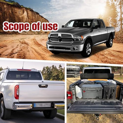 Truck Tailgate Net Extendable Durable Heavy Duty Tailgate Cargo Net for Truck Bed 54"x17.7" with 4 Adjustable Buckle Straps Suitable for Pickup,Trailer,Boat,SUV - size: 54"x17.7"