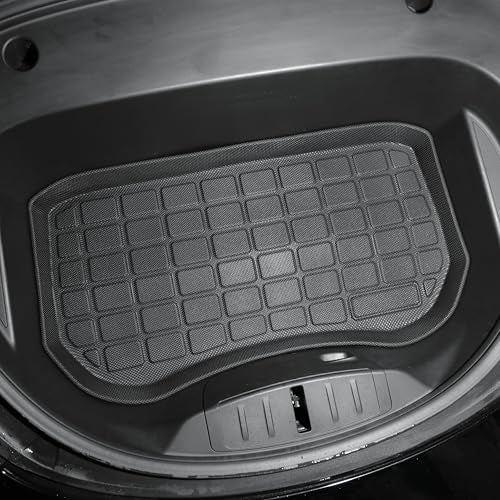 SUPER LINER Tesla Model 3 Floor Mats 2021 2022 2023 All-Weather Floor Mats Set (6 Pieces) | Custom Fit, Pet & Child-Friendly | Tesla Model 3 Cargo Liner Rear Cargo Tray Trunk Interior Accessories - size: For Model 3 2021-2023*6pcs