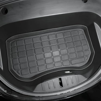 SUPER LINER Tesla Model 3 Floor Mats 2021 2022 2023 All-Weather Floor Mats Set (6 Pieces) | Custom Fit, Pet & Child-Friendly | Tesla Model 3 Cargo Liner Rear Cargo Tray Trunk Interior Accessories - size: For Model 3 2021-2023*6pcs