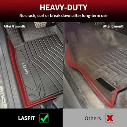 LASFIT Floor Mats for Mercedes Benz CLA 2014-2019 & GLA 2015-2020 250/45 AMG, All Weather TPE Custom Fit Car Mats for Mercedes CLA & GLA Floor Liners, 1st & 2nd Row Set, Black - size: For Benz CLA & GLA|2014-2019 & 2015-2020|Floor Mat