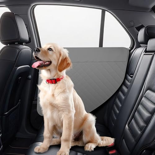 Dog Car Door Protector, 20% Larger Coverage Vehicle Door Cover,Car Door Guard Mat, Pet Door Panel Protector for SUVs Pickup Trucks, Protects Doors from Dog Scratching (Grey) - color: Grey
