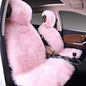 Maples 1 PC Fluffy Fuzzy Faux Sheepskin Wool Fur Car Seat Cover for Auto SUV Trucks Universal Fit, Soft Plush Synthetic Wool Buck Fur Car Seat Cushions (Pink) - color: Pink