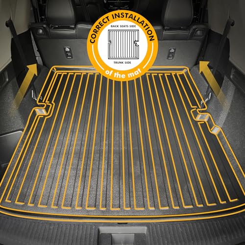 Premium Cargo Liner for Acura MDX 2022-2024 - 100% Protection - Custom Fit Car Trunk Mat - All-Season Black Cargo Mat - 3D Shaped Laser Measured Trunk Liners for Acura MDX - size: Trunk liner 2022-2024