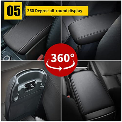 AOMSAZTO Armrest Cover for Civic Honda 2012-2015 Black Center Console Pad for Civic - color: Black Line