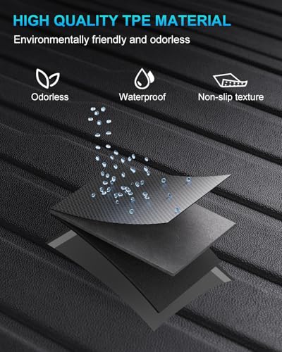 Cargo Mat Compatible with Tesla Model 3 Highland 2024-2026, Heavy-Duty TPE Trunk Liner Rear Seat Back Protector Model 3 Accessories Custom Fit Trunk Mat- 5PCS - size: 5 PCS for Model 3 Highland 2024-2026