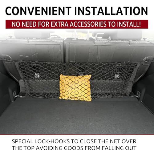 Trunk Envelope Style Mesh Cargo Net for Subaru Forester (SK) 2019-2026 - Premium Trunk Organizer and Storage - Luggage Net for SUV - Best Car Organizer for Subaru Forester